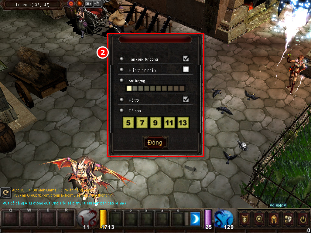 Chức năng chính của Game MU Hải Việt Chức năng chính của Game MU Hải Việt